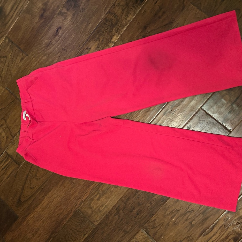 Bright Pink Wide-Leg Pants
